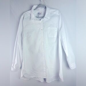 Denim & Company QVC Large Button Down white shirt